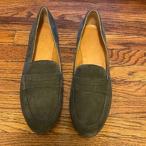 J. Crew suede penny loafers - grey size 7